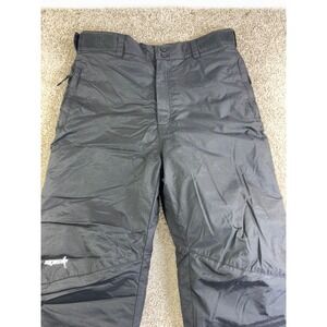 SKIGEAR Mens Black Insulated Ski Snow Pants Waterproof Outdoor Small Gorpcore